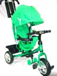 Велосипед Lexus 007 Stroller с надувными колесами "Baby Club" зеленый