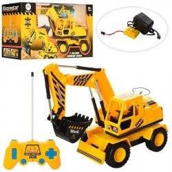 Экскаватор на радиоуправлении с аккумулятором подвижный ковш 0112