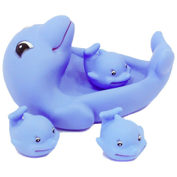 Пищалки для купания "Дельфин с малышами" 99-155
