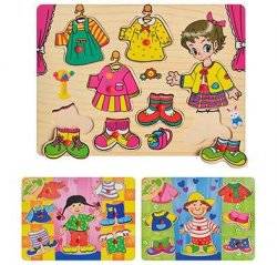 Деревянная рамка-вкладыш "Одежда" 0277