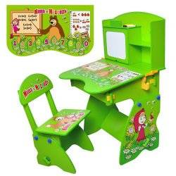  Парта детская со стульчиком растишка "Маша и медведь" М 0325 Bambi