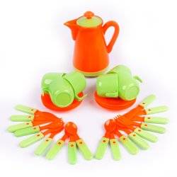 Посудка детская 31 предмет с кофейником 04-419 Киндервей