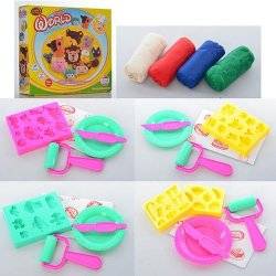 Пластилин детский в коробочке формочки зверюшек МК 0422