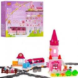 Жд-конструктор «Маленький паровозик» Limo Toy 0444 музыкальный "Замок мечты" 