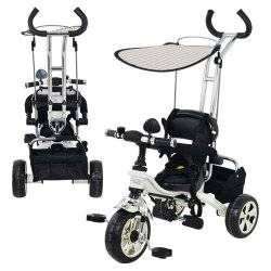 Велосипед трехколесный M 0689 Profi Trike черно-белый