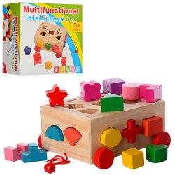 Сортер деревянный каталка Прямоугольник MD 0956