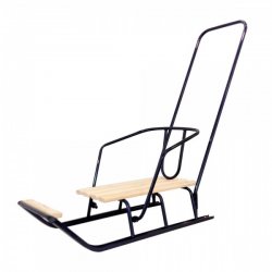 Санки детские со спинкой и ручкой металлические модель 1.1 Украина