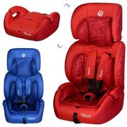 Автокресло детское 2в1 группа1-2-3 регулируемый подголовник 1004-2 TOUR