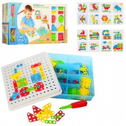 Мозаика на шурупах с отверткой 180 деталей TLH-101A-2A