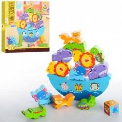 Деревянная  игра  корабль с животными MD 1016 