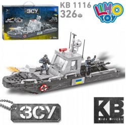 Конструктор Военный катер 326 деталей KB 1116