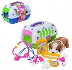 Набор доктора с собакой в переносном контейнере 129