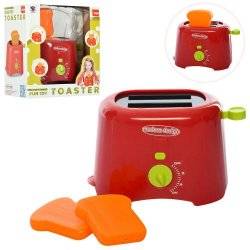 Тостер красный детская бытовая техника XS-14004