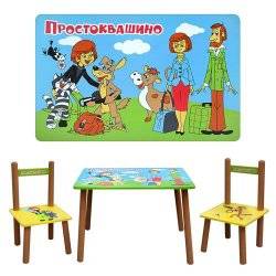 Уценка! Комплект детской мебели стол и стулья Простоквашино