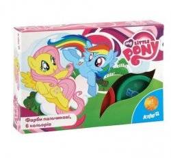 Краски пальчиковые 6 цветов LP15-064K Little Pony