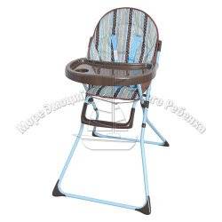 Стульчик для кормления с корзиной и ремнями безопасности 15 B с рисунком