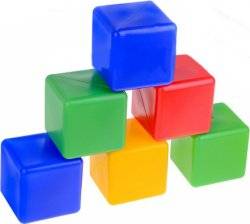 Кубики пластмассовые Радуга 2 15 элементов 1691 Технок, Украина