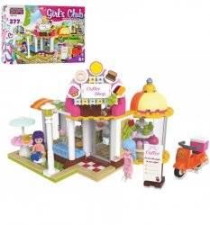 Конструктор для детей Кондитерская+мопед с мебелью и фигурками 277 деталей KB 143 LimoToy