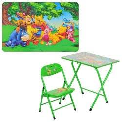 Стол и стул детский раскладной с металлическими ножками Винни Пух DT 18-13