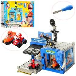 Гараж  Щенячий патруль Конструктор-собирайка на шурупах с рацией G1994