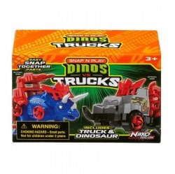 Игровой набор Машинка и Динозавр Triceratops blue 20073