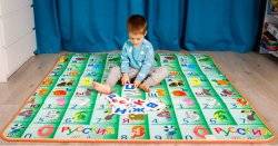 Коврик теплый пол Буквы и Цифры EVA 2020 в рулоне