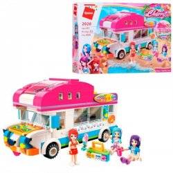 Конструктор для девочек Автодомик на колесах+ фигурки 309 деталей 2020 Qman
