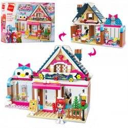 Конструктор кафе-кондитерская+фигурка 388 деталей 2025 Qman