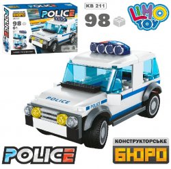 Конструктор Полицейская машина 98 деталей KB 211 LimoToy