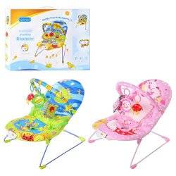 Шезлонг-качалка детский M 2125 музыкальный с вибрацией Bambi, Китай