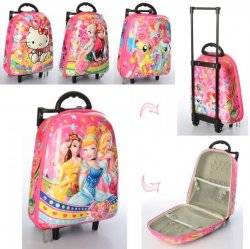  Чемодан детский на колесиках с  выдвижной ручкой MK 2195