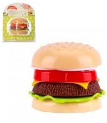 Пластиковая игрушка Гамбургер на листе 8803