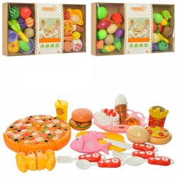 Продукты на липучках в коробке 3 вида Овощи, фрукты или фастфуд 2268-69-70