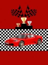 Плед флисовый микрофибра махра 150*200 см "Гонки" 227595 Непоседа