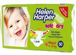  Подгузники Helen Harper Maxi (Хелен Харпер Макси) 9-18 kg, 50 штук "Soft and Dry" № 4
