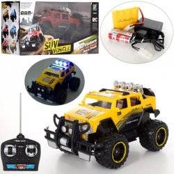 Джип на радиоуправлении с аккумулятором со светом резиновые колеса 23599