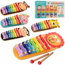 Ксилофон деревянный  Зверюшки 8 тонов MD 2377 