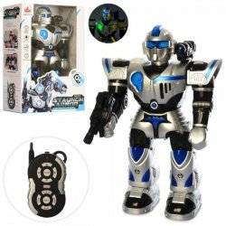 Робот на радиоуправлении со звуком и  светом ездит 27111