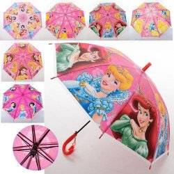 Зонт для девочек со свистком Принцессы Дисней MK 3630-6