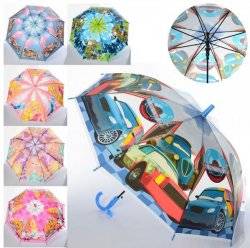Зонтик детский Машинки и Принцессы Дисней MK 4051