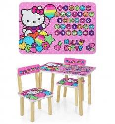 Детский стол и 2 стула Hello Kitty 501-49 розово-голубой