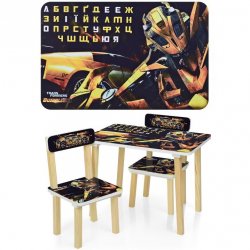 Детский стол и 2 стула Трансформеры Бамблби Bumblbi 501-54