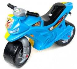 Мотоцикл синий с желтым беговел  501 Орион