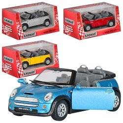 Машинка Кабриолет KINSMART 1:28 MINI COOPER KT5089 W инерционная