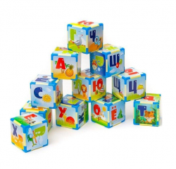 Кубики пластмассовые Азбука малые 511 в.3
