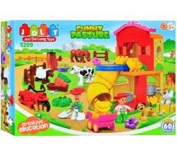 Конструктор Ферма 60 крупных деталей JDLT 5209