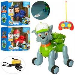 Собака Щенячий патруль на радиоуправлении с аккумулятором со звуком и светом+проетор 5566-1-2-3 