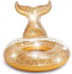 Круг русалочка с блеском 56258 Intex