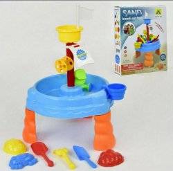 Столик-песочница для игры с песком и водой с аксессуарами HG 664