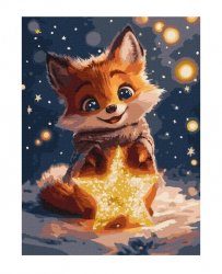 Картина по номерам Мрійливе лисеня КНО6696 Идейка